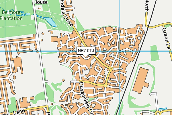NR7 0TJ map - OS VectorMap District (Ordnance Survey) NR7 0TJ map - OS VectorMap District (Ordnance Survey)