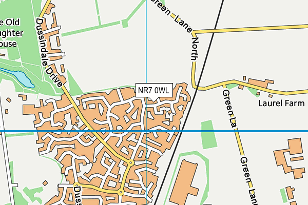 NR7 0WL map - OS VectorMap District (Ordnance Survey) NR7 0WL map - OS VectorMap District (Ordnance Survey)