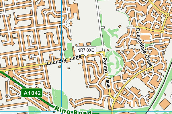 NR7 0XQ map - OS VectorMap District (Ordnance Survey) NR7 0XQ map - OS VectorMap District (Ordnance Survey)