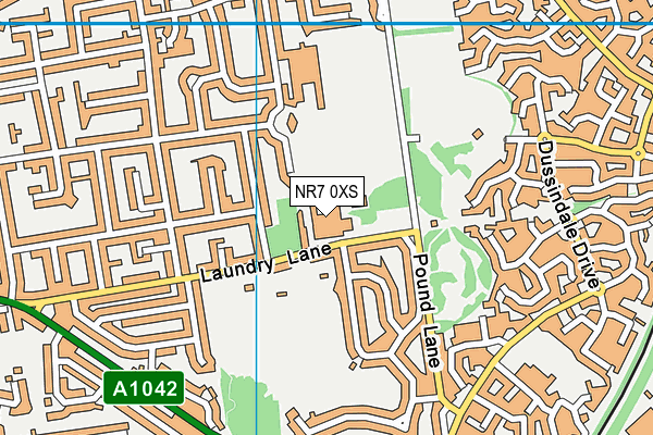 NR7 0XS map - OS VectorMap District (Ordnance Survey) NR7 0XS map - OS VectorMap District (Ordnance Survey)