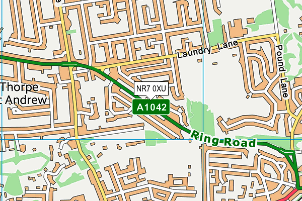 NR7 0XU map - OS VectorMap District (Ordnance Survey) NR7 0XU map - OS VectorMap District (Ordnance Survey)