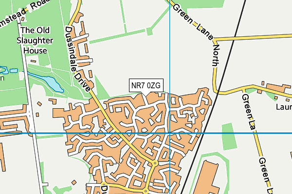 NR7 0ZG map - OS VectorMap District (Ordnance Survey) NR7 0ZG map - OS VectorMap District (Ordnance Survey)
