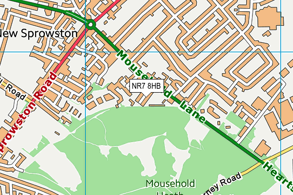 NR7 8HB map - OS VectorMap District (Ordnance Survey) NR7 8HB map - OS VectorMap District (Ordnance Survey)
