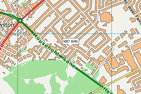 NR7 8HN map - OS VectorMap District (Ordnance Survey) NR7 8HN map - OS VectorMap District (Ordnance Survey)
