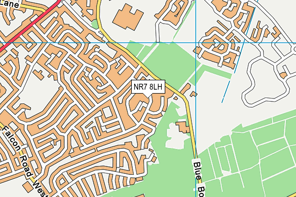 NR7 8LH map - OS VectorMap District (Ordnance Survey) NR7 8LH map - OS VectorMap District (Ordnance Survey)