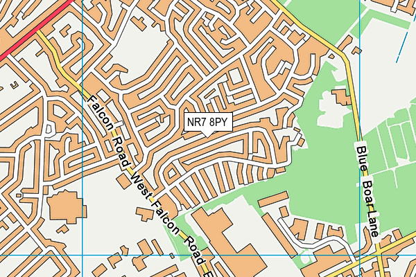 NR7 8PY map - OS VectorMap District (Ordnance Survey) NR7 8PY map - OS VectorMap District (Ordnance Survey)