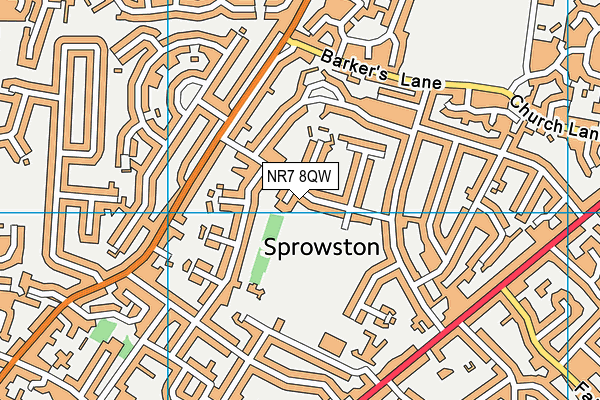 NR7 8QW map - OS VectorMap District (Ordnance Survey) NR7 8QW map - OS VectorMap District (Ordnance Survey)