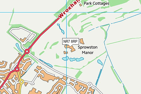 NR7 8RP map - OS VectorMap District (Ordnance Survey) NR7 8RP map - OS VectorMap District (Ordnance Survey)