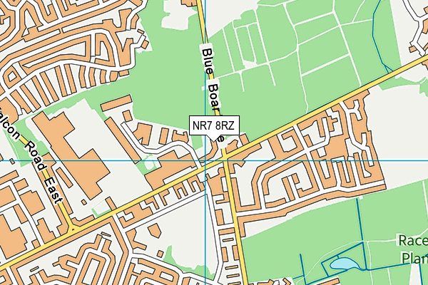 NR7 8RZ map - OS VectorMap District (Ordnance Survey) NR7 8RZ map - OS VectorMap District (Ordnance Survey)
