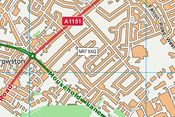 NR7 8XQ map - OS VectorMap District (Ordnance Survey) NR7 8XQ map - OS VectorMap District (Ordnance Survey)