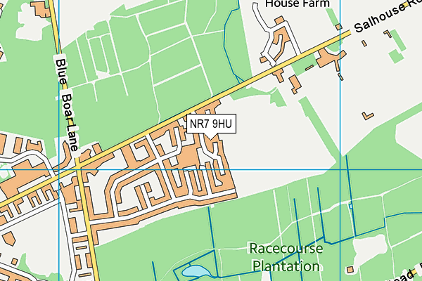NR7 9HU map - OS VectorMap District (Ordnance Survey) NR7 9HU map - OS VectorMap District (Ordnance Survey)