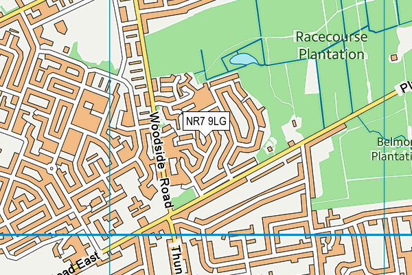 NR7 9LG map - OS VectorMap District (Ordnance Survey) NR7 9LG map - OS VectorMap District (Ordnance Survey)