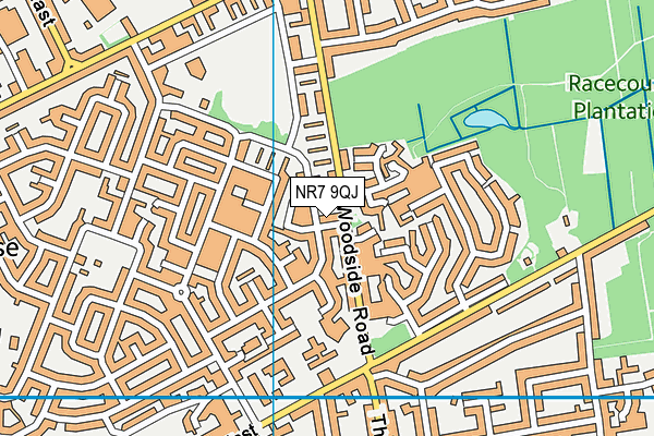 NR7 9QJ map - OS VectorMap District (Ordnance Survey) NR7 9QJ map - OS VectorMap District (Ordnance Survey)