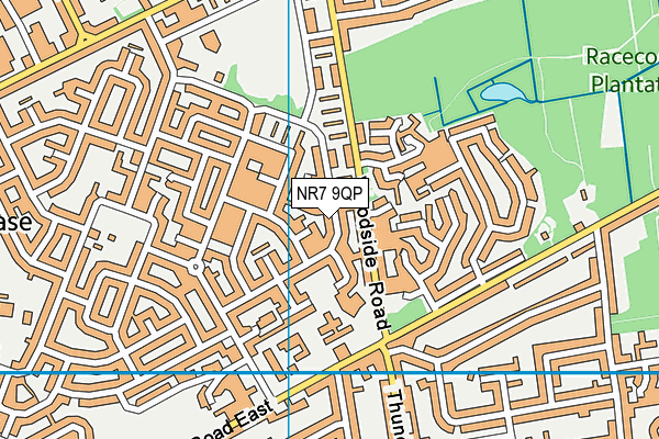 NR7 9QP map - OS VectorMap District (Ordnance Survey) NR7 9QP map - OS VectorMap District (Ordnance Survey)