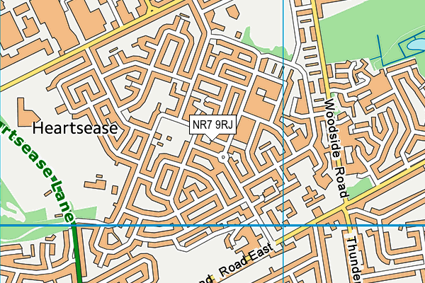 NR7 9RJ map - OS VectorMap District (Ordnance Survey) NR7 9RJ map - OS VectorMap District (Ordnance Survey)