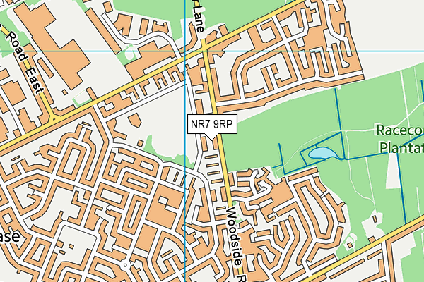 NR7 9RP map - OS VectorMap District (Ordnance Survey) NR7 9RP map - OS VectorMap District (Ordnance Survey)