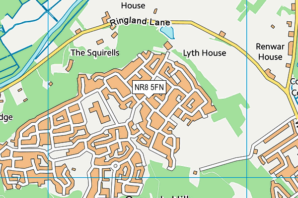 NR8 5FN map - OS VectorMap District (Ordnance Survey)