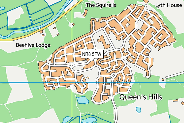 NR8 5FW map - OS VectorMap District (Ordnance Survey) NR8 5FW map - OS VectorMap District (Ordnance Survey)