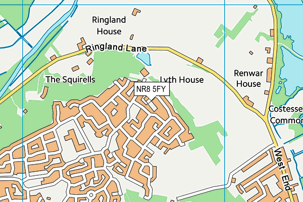 NR8 5FY map - OS VectorMap District (Ordnance Survey)