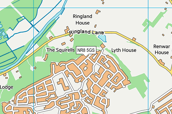 NR8 5GS map - OS VectorMap District (Ordnance Survey) NR8 5GS map - OS VectorMap District (Ordnance Survey)