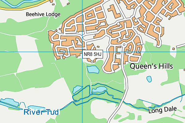 NR8 5HJ map - OS VectorMap District (Ordnance Survey) NR8 5HJ map - OS VectorMap District (Ordnance Survey)