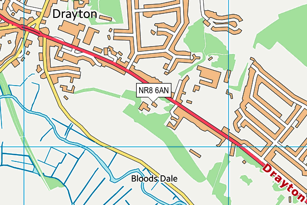 NR8 6AN map - OS VectorMap District (Ordnance Survey)