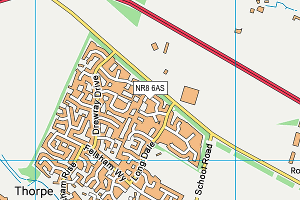 NR8 6AS map - OS VectorMap District (Ordnance Survey) NR8 6AS map - OS VectorMap District (Ordnance Survey)