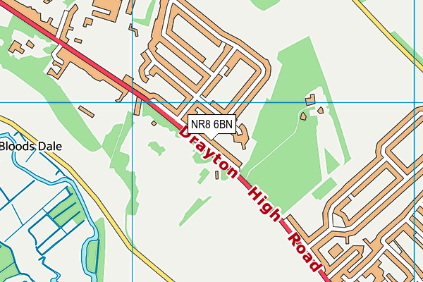 NR8 6BN map - OS VectorMap District (Ordnance Survey) NR8 6BN map - OS VectorMap District (Ordnance Survey)