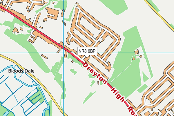 NR8 6BP map - OS VectorMap District (Ordnance Survey)