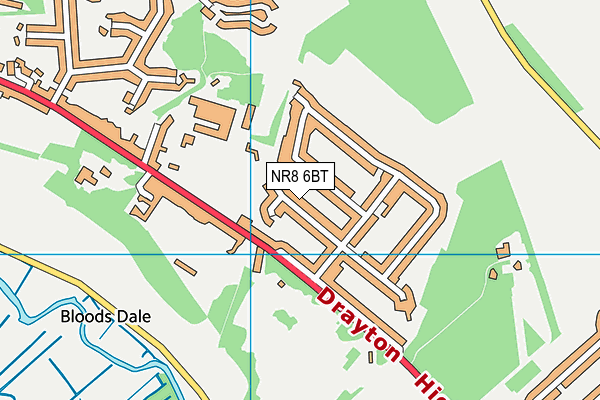 NR8 6BT map - OS VectorMap District (Ordnance Survey) NR8 6BT map - OS VectorMap District (Ordnance Survey)
