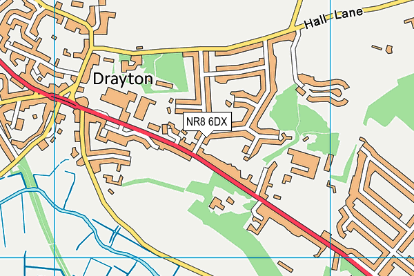 NR8 6DX map - OS VectorMap District (Ordnance Survey) NR8 6DX map - OS VectorMap District (Ordnance Survey)