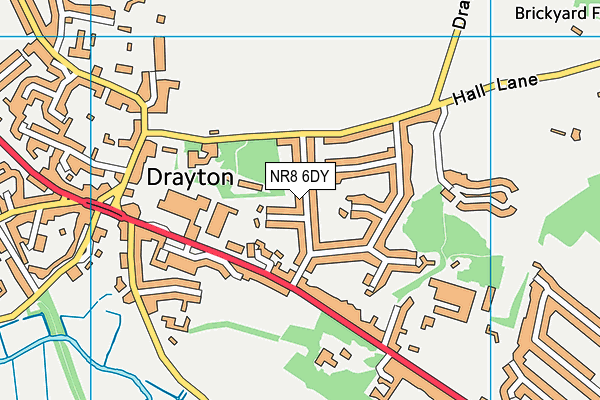 NR8 6DY map - OS VectorMap District (Ordnance Survey) NR8 6DY map - OS VectorMap District (Ordnance Survey)