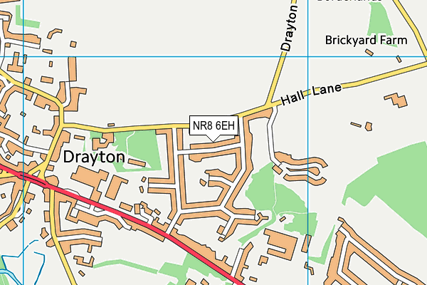 NR8 6EH map - OS VectorMap District (Ordnance Survey)