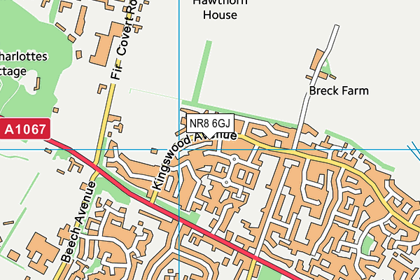 NR8 6GJ map - OS VectorMap District (Ordnance Survey) NR8 6GJ map - OS VectorMap District (Ordnance Survey)