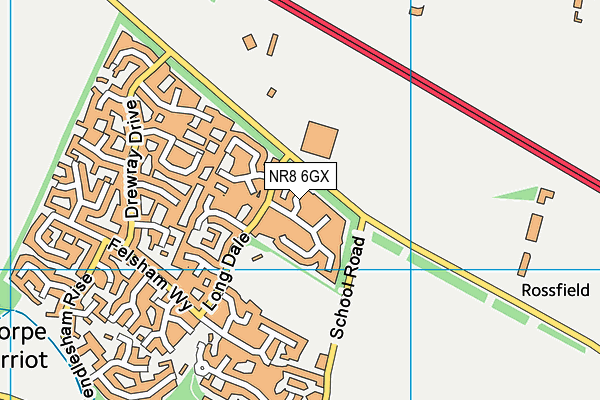 NR8 6GX map - OS VectorMap District (Ordnance Survey) NR8 6GX map - OS VectorMap District (Ordnance Survey)