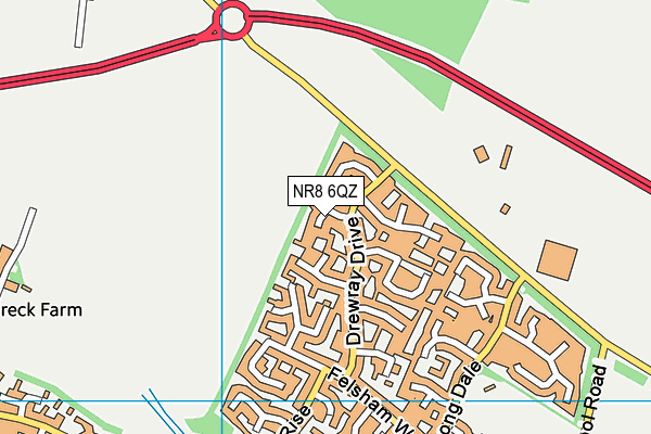 NR8 6QZ map - OS VectorMap District (Ordnance Survey) NR8 6QZ map - OS VectorMap District (Ordnance Survey)