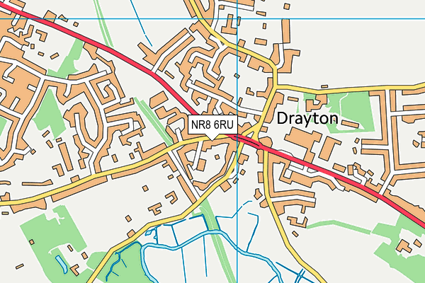 NR8 6RU map - OS VectorMap District (Ordnance Survey)