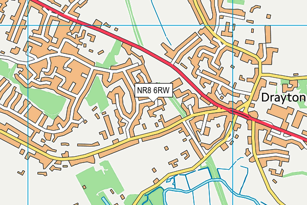 NR8 6RW map - OS VectorMap District (Ordnance Survey) NR8 6RW map - OS VectorMap District (Ordnance Survey)