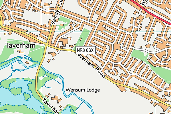 NR8 6SX map - OS VectorMap District (Ordnance Survey)