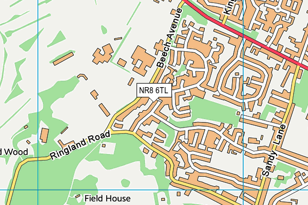 NR8 6TL map - OS VectorMap District (Ordnance Survey) NR8 6TL map - OS VectorMap District (Ordnance Survey)