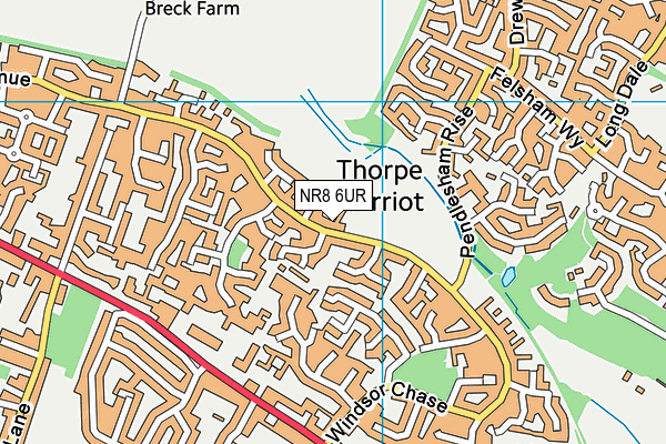 NR8 6UR map - OS VectorMap District (Ordnance Survey) NR8 6UR map - OS VectorMap District (Ordnance Survey)