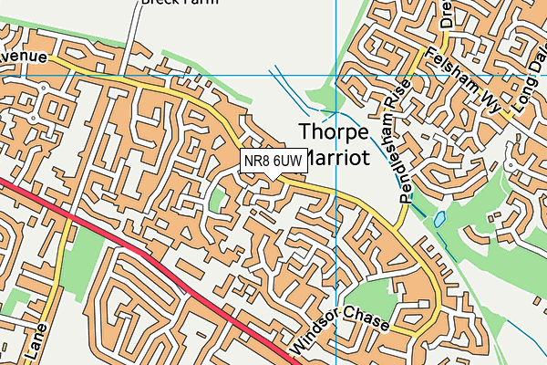 NR8 6UW map - OS VectorMap District (Ordnance Survey) NR8 6UW map - OS VectorMap District (Ordnance Survey)