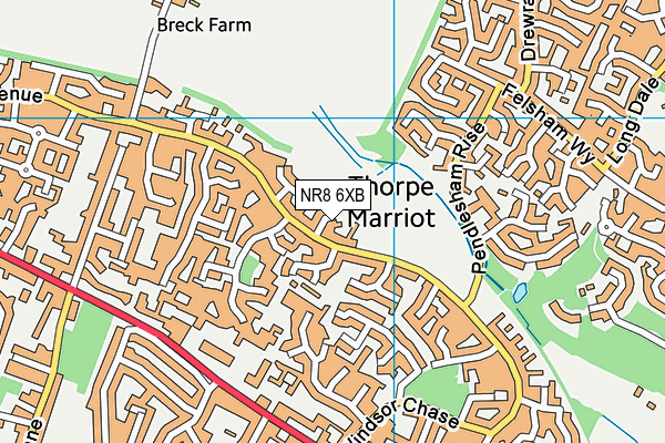 NR8 6XB map - OS VectorMap District (Ordnance Survey) NR8 6XB map - OS VectorMap District (Ordnance Survey)
