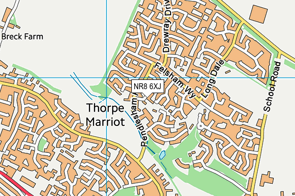 NR8 6XJ map - OS VectorMap District (Ordnance Survey) NR8 6XJ map - OS VectorMap District (Ordnance Survey)