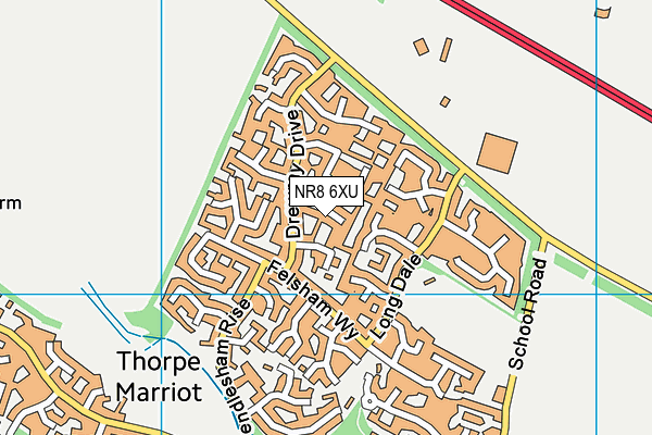 NR8 6XU map - OS VectorMap District (Ordnance Survey) NR8 6XU map - OS VectorMap District (Ordnance Survey)
