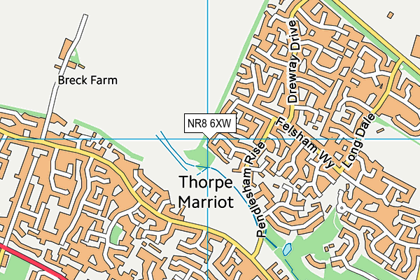 NR8 6XW map - OS VectorMap District (Ordnance Survey) NR8 6XW map - OS VectorMap District (Ordnance Survey)