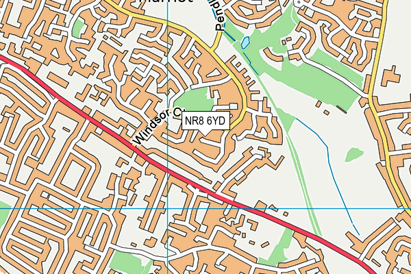 NR8 6YD map - OS VectorMap District (Ordnance Survey) NR8 6YD map - OS VectorMap District (Ordnance Survey)