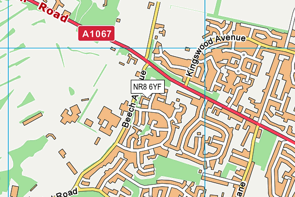 NR8 6YF map - OS VectorMap District (Ordnance Survey) NR8 6YF map - OS VectorMap District (Ordnance Survey)
