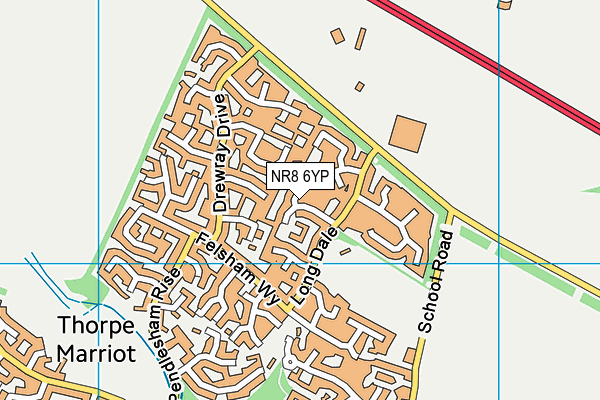 NR8 6YP map - OS VectorMap District (Ordnance Survey) NR8 6YP map - OS VectorMap District (Ordnance Survey)