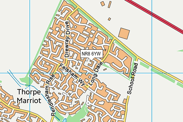 NR8 6YW map - OS VectorMap District (Ordnance Survey) NR8 6YW map - OS VectorMap District (Ordnance Survey)